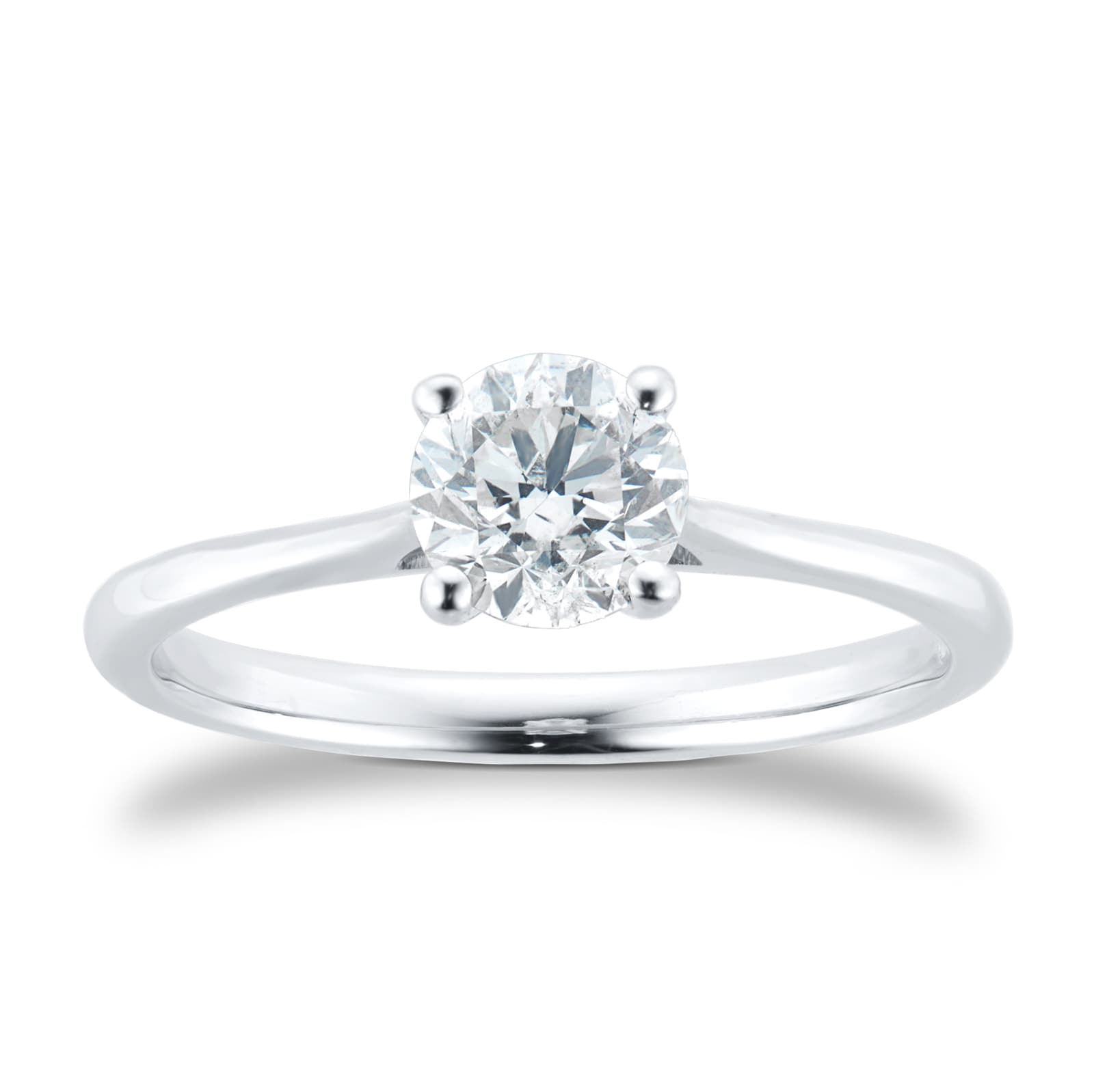 Platinum 0.80cttw Brilliant Cut Diamond Solitaire Engagement Ring image