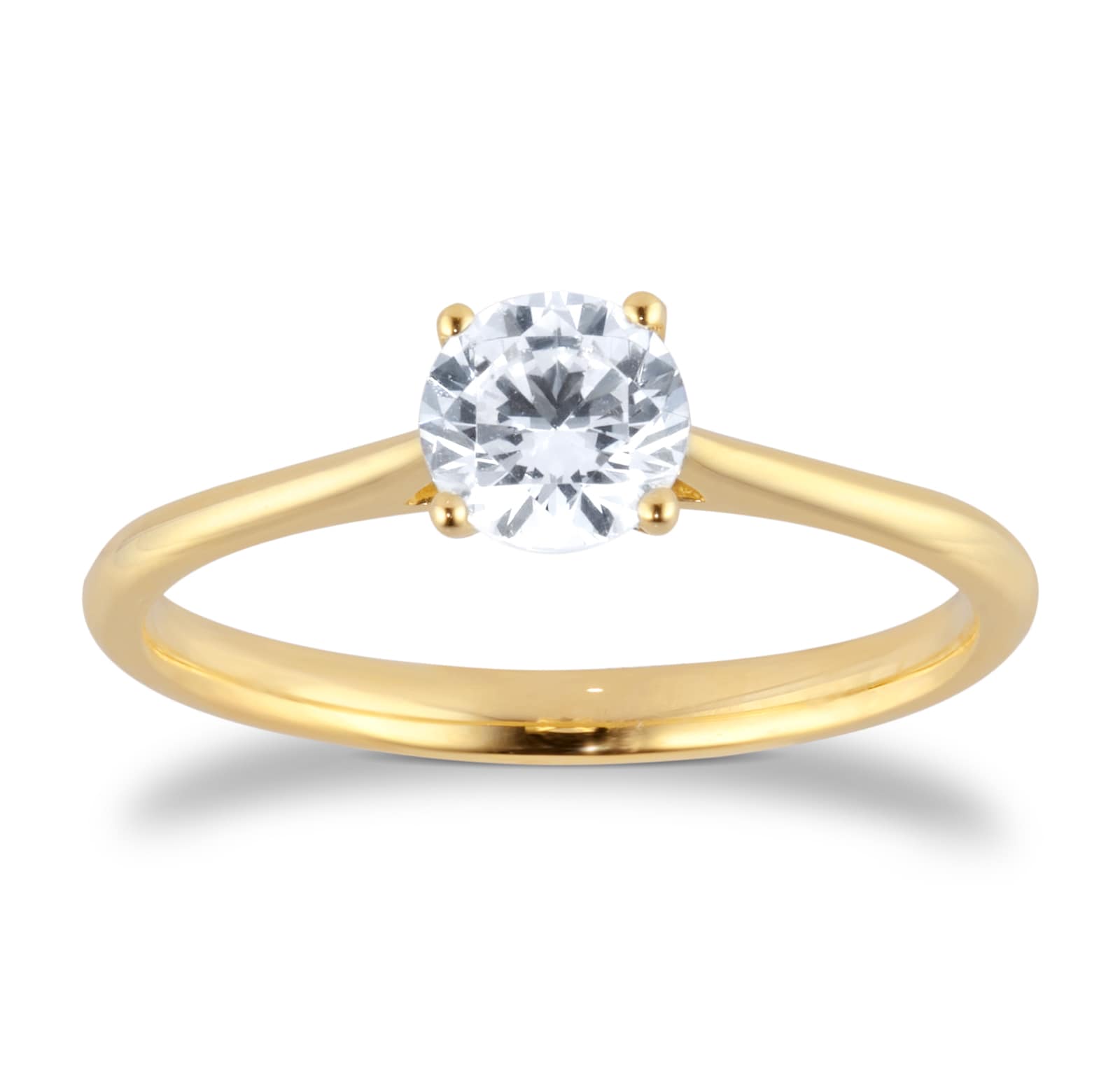 18ct Yellow Gold 0.70cttw Brilliant Cut Diamond Solitaire Engagement Ring 18ct Yellow Gold 0.70cttw Brilliant Cut Diamond Solitaire Engagement Ring image