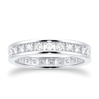 Goldsmiths 18ct White Gold 0.50ct Diamond Eternity Ring Goldsmiths 18ct White Gold 0.50ct Diamond Eternity Ring