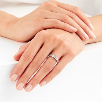 Goldsmiths 18ct White Gold 0.50ct Diamond Eternity Ring Goldsmiths 18ct White Gold 0.50ct Diamond Eternity Ring