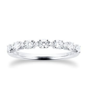 Goldsmiths 18ct White Gold Diamond Eternity Ring Goldsmiths 18ct White Gold Diamond Eternity Ring