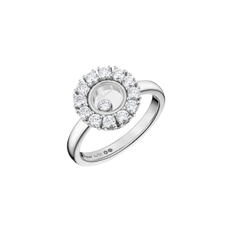 Chopard Happy Diamonds Icons Joaillerie Ring In Ethical 18ct White Gold With Diamonds Chopard Happy Diamonds Icons Joaillerie Ring In Ethical 18ct White Gold With Diamonds