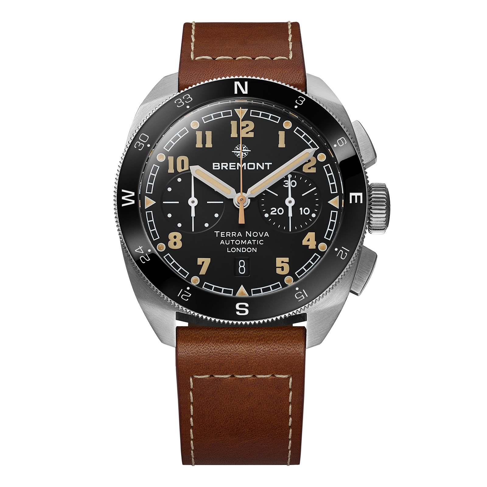 Terra Nova 42.5mm Chronograph Mens Watch Black Terra Nova 42.5mm Chronograph Mens Watch Black image