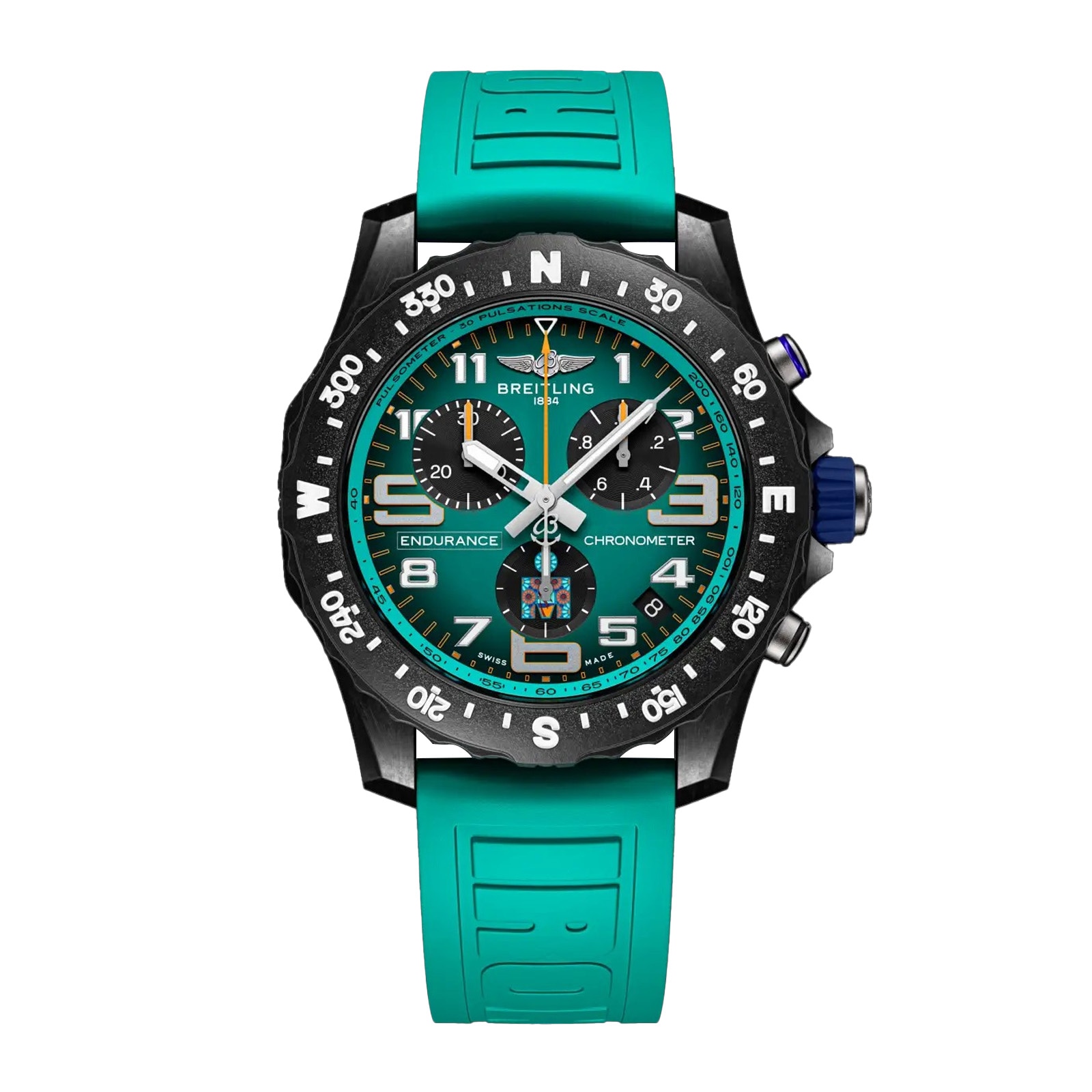 Professional Endurance Pro IRONMAN® 70.3 World Championship 2025 Limited Edition Quartz 44mm Mens Watch Turquoise image