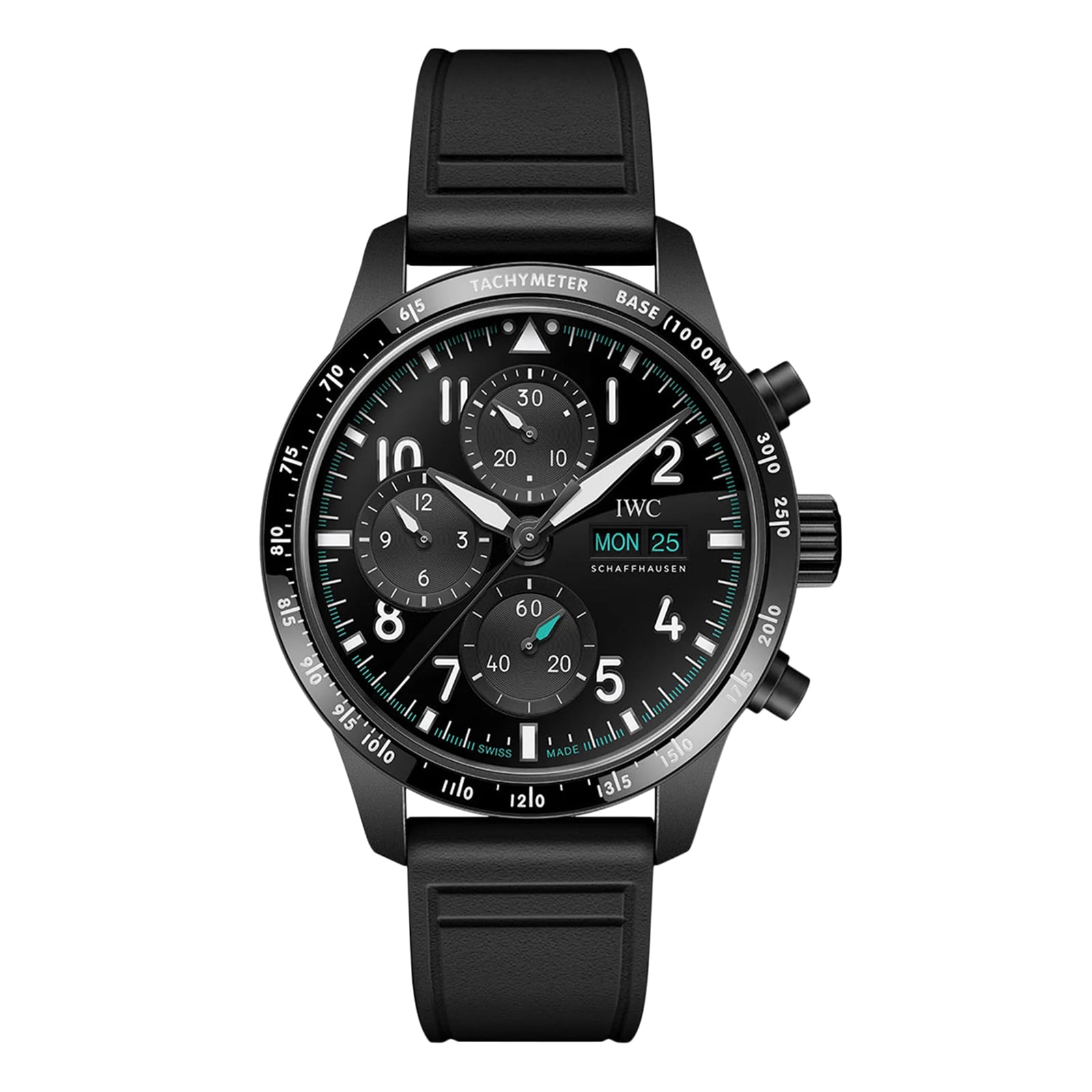 Pilot Performance Chronograph 41mm Mercedes AMG Petronas Formula OneTM Team Mens Watch Black Rubber image