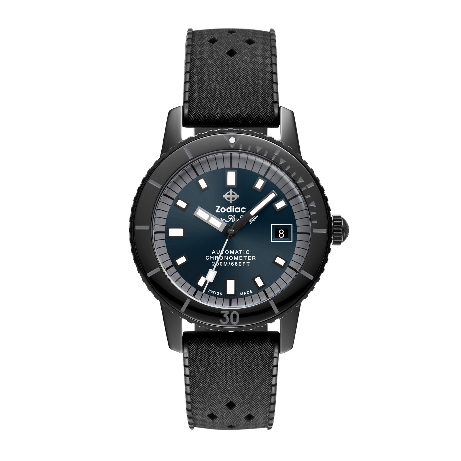 Super Sea Wolf Ceramic Compression Diver Automatic Rubber Strap Watch Super Sea Wolf Ceramic Compression Diver Automatic Rubber Strap Watch image