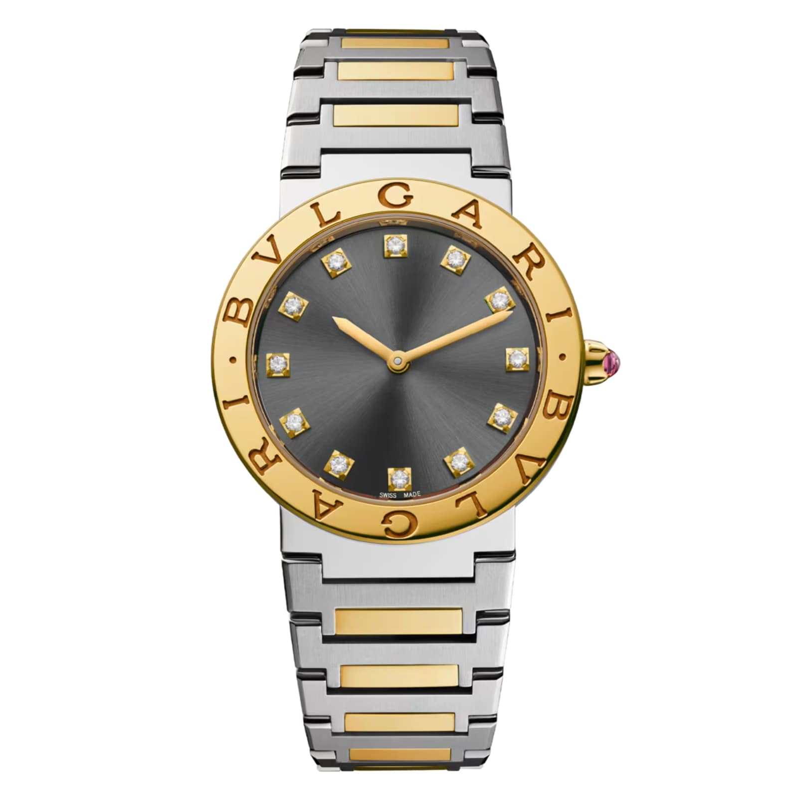 Bvlgari Bvlgari 33mm Ladies Watch Stainless Steel and 18k Yellow Gold Bvlgari Bvlgari 33mm Ladies Watch Stainless Steel and 18k Yellow Gold image