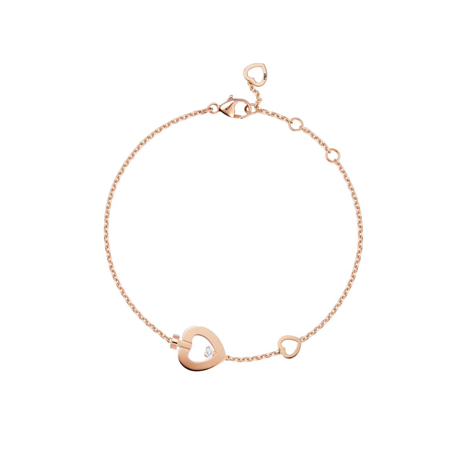 Pretty Woman 18ct Rose Gold 0.03ct Diamond Bracelet image