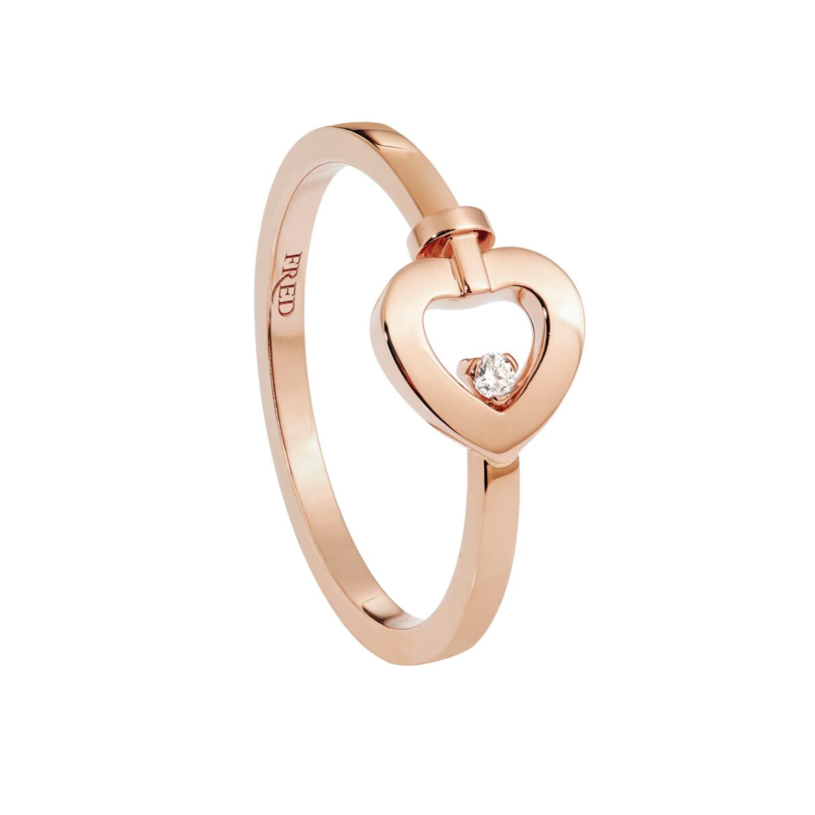 Pretty Woman 18ct Rose Gold 0.02ct Diamond Ring image