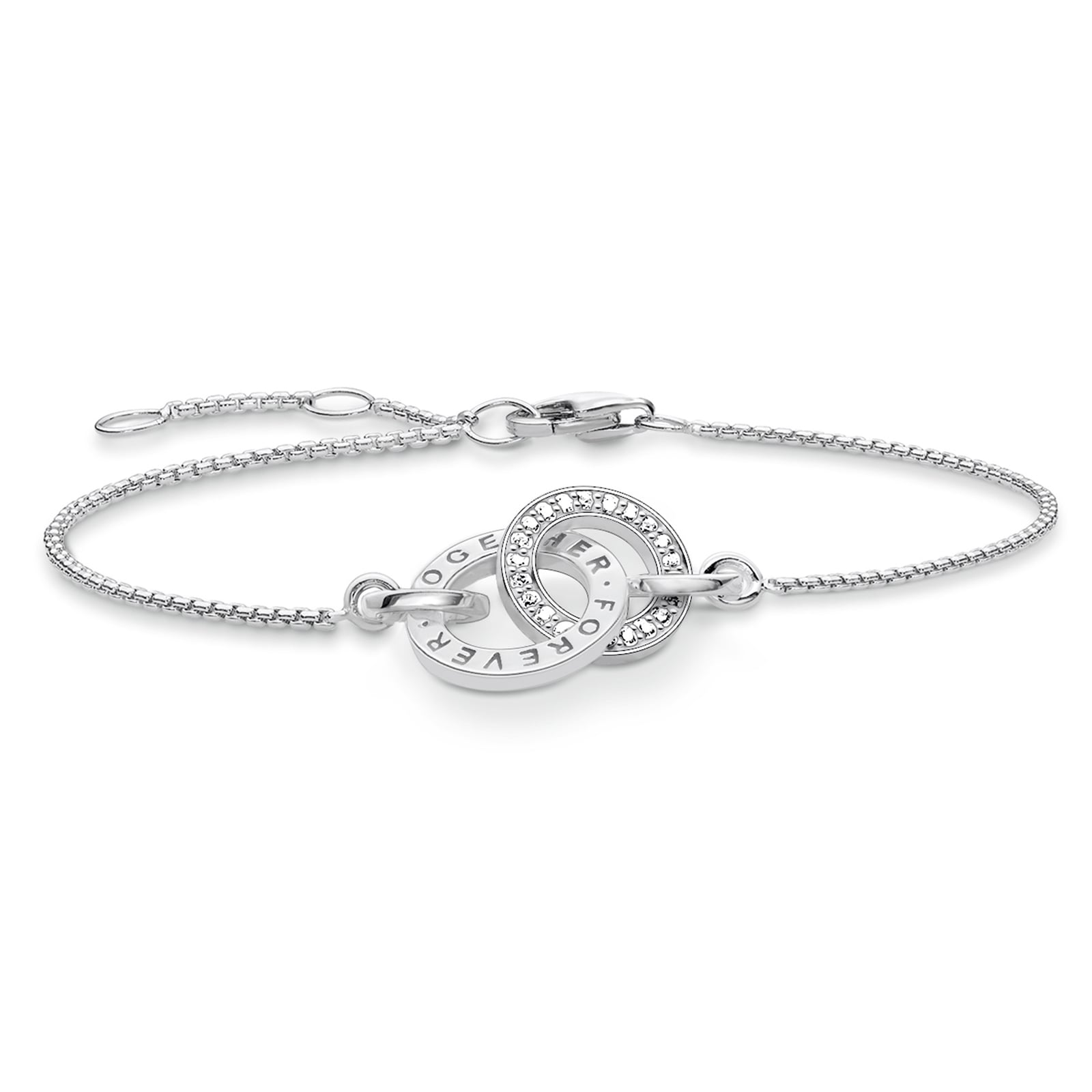 Sterling Silver Cubic Zirconia 16.5-19.5cm Bracelet Sterling Silver Cubic Zirconia 16.5-19.5cm Bracelet image