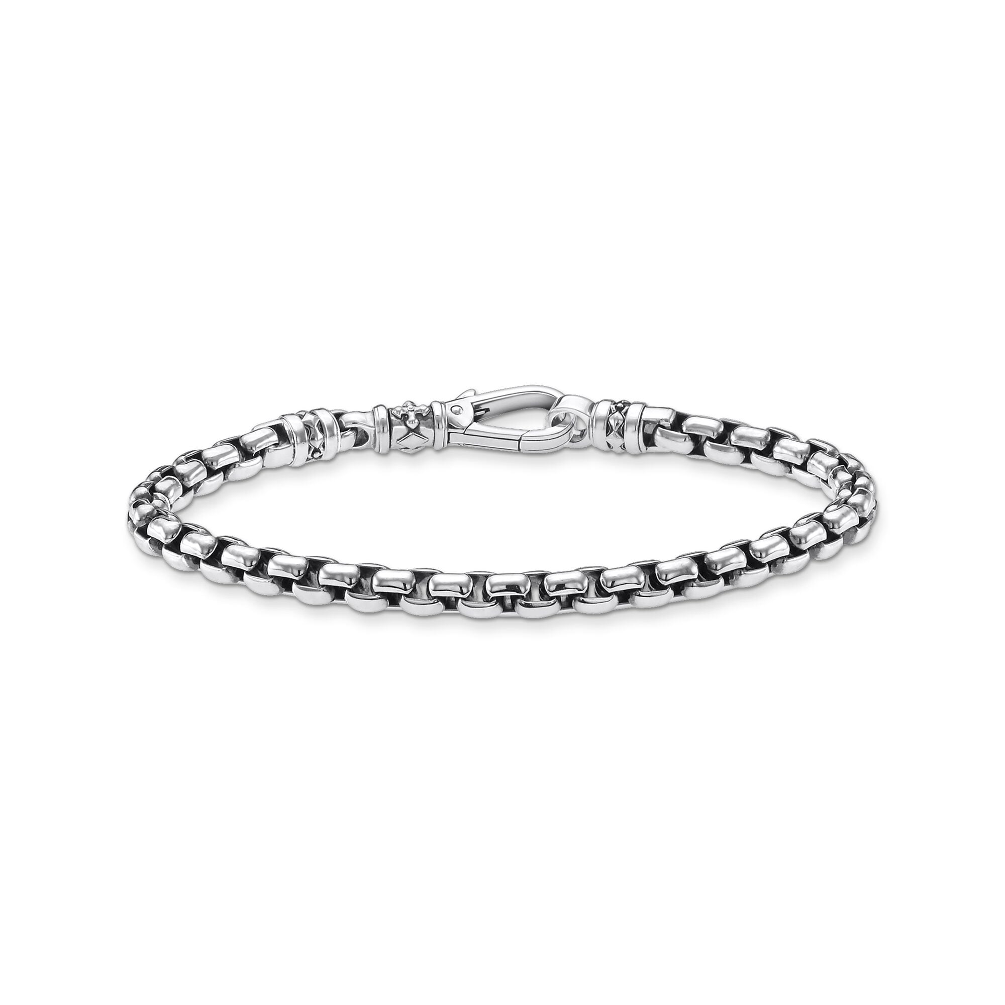 Mens Sterling Silver Large Chain Link Bracelet Mens Sterling Silver Large Chain Link Bracelet image