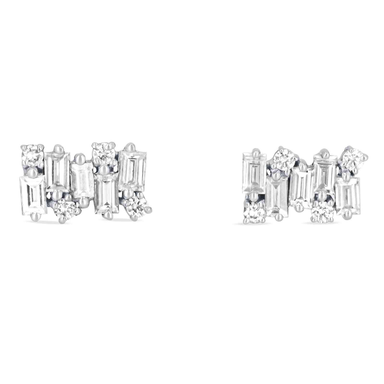 18ct White Gold Shimmer 0.50cttw Diamond Stud Earrings 18ct White Gold Shimmer 0.50cttw Diamond Stud Earrings image
