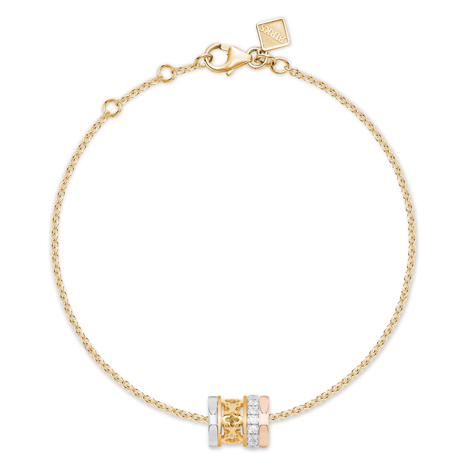 Dare to Dream 18ct Tri-Gold 0.19cttw Diamond Bracelet image