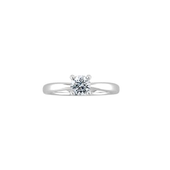 By Request 9ct White Gold 4 Claw Round Brilliant Cut Diamond Ring By Request 9ct White Gold 4 Claw Round Brilliant Cut Diamond Ring