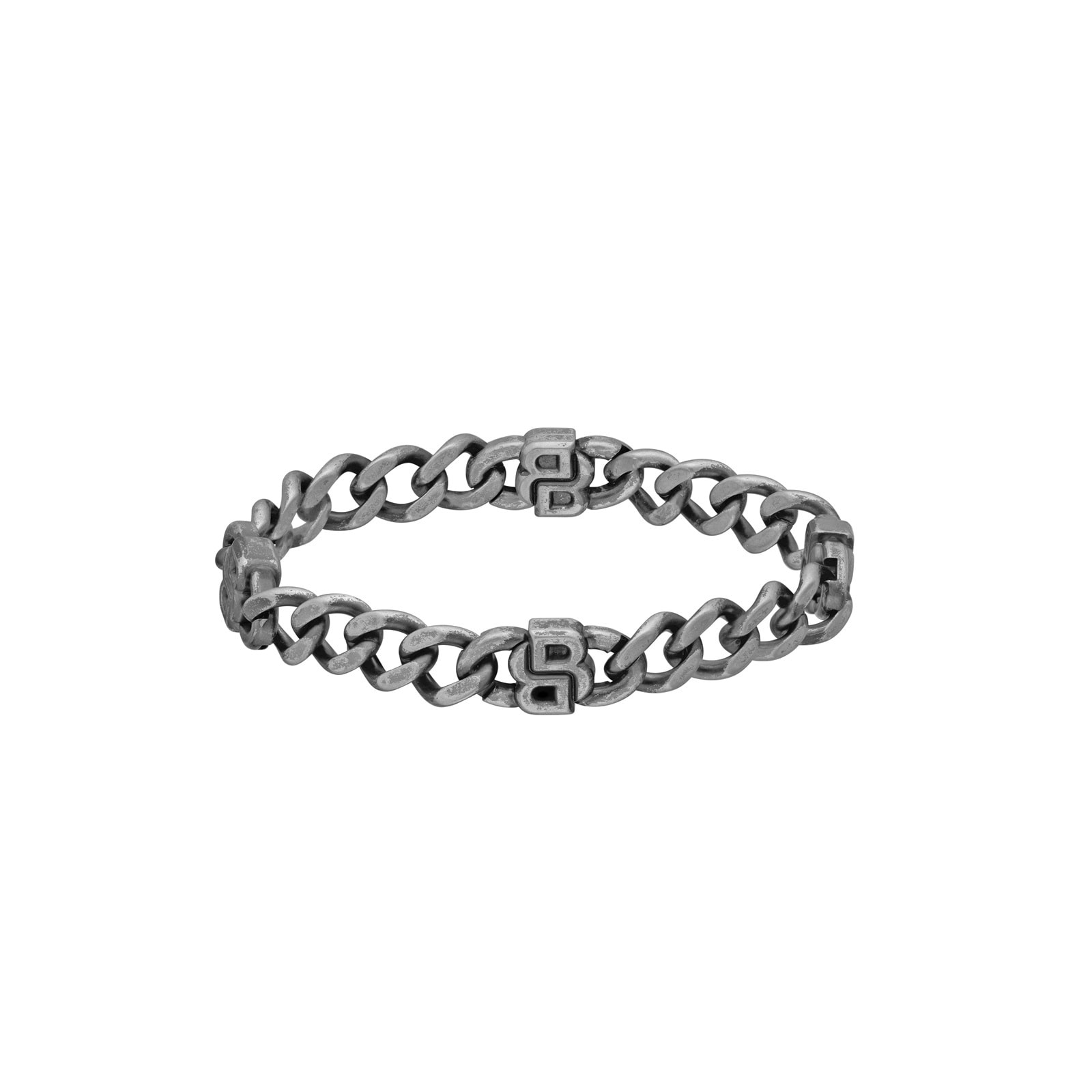 BOSS Gents BOSS Double B Black Stainless Steel Link Bracelet BOSS Gents BOSS Double B Black Stainless Steel Link Bracelet