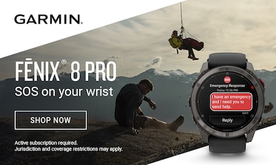 Garmin - Felix 8 Pro - SOS on your wrist - shop now - Acitve subscription required. Jurisdiction and coverage restrictions may apply. image